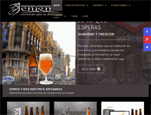 Tablet Screenshot of cervezasenigma.com